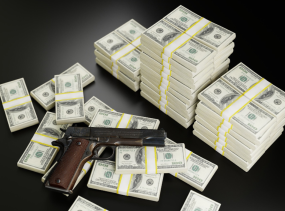 Geld und Waffe